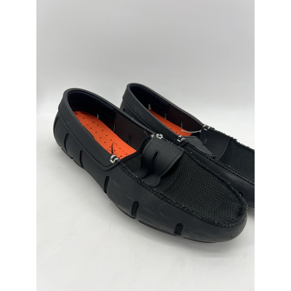 Swims Mens Penny Black Casual Round Toe Slip On Comfort Loafers Shoes Size 9